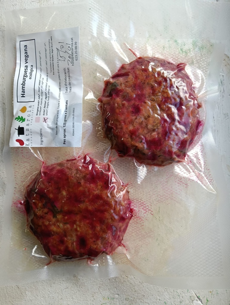 Hamburgueses vegetals d'algues i remolatxa | Katsarola | 2 x 125 g