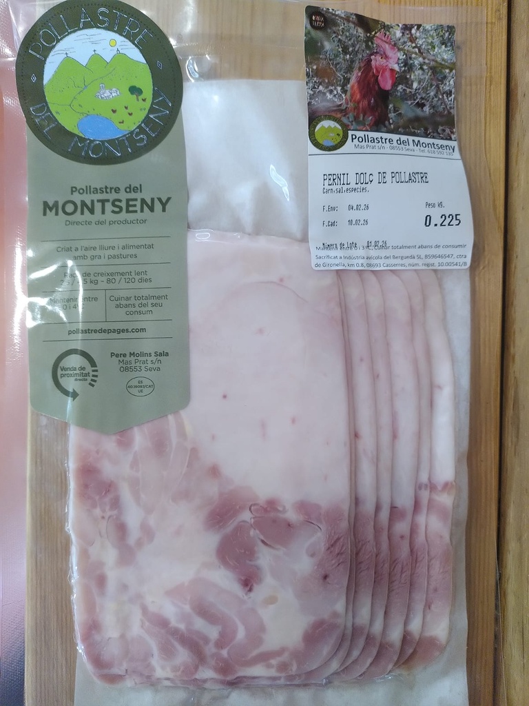 Pernil dolç de pollastre | Pollastre del Montseny | 200 g aprox